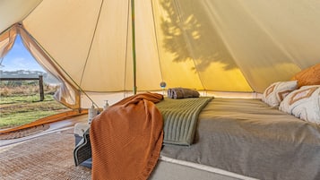 Standard Tent, 1 Queen Bed, Shared Bathroom