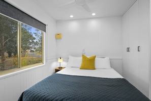 Standard Cabin, 1 Queen Bed, Kitchenette | 2 bedrooms, bed sheets