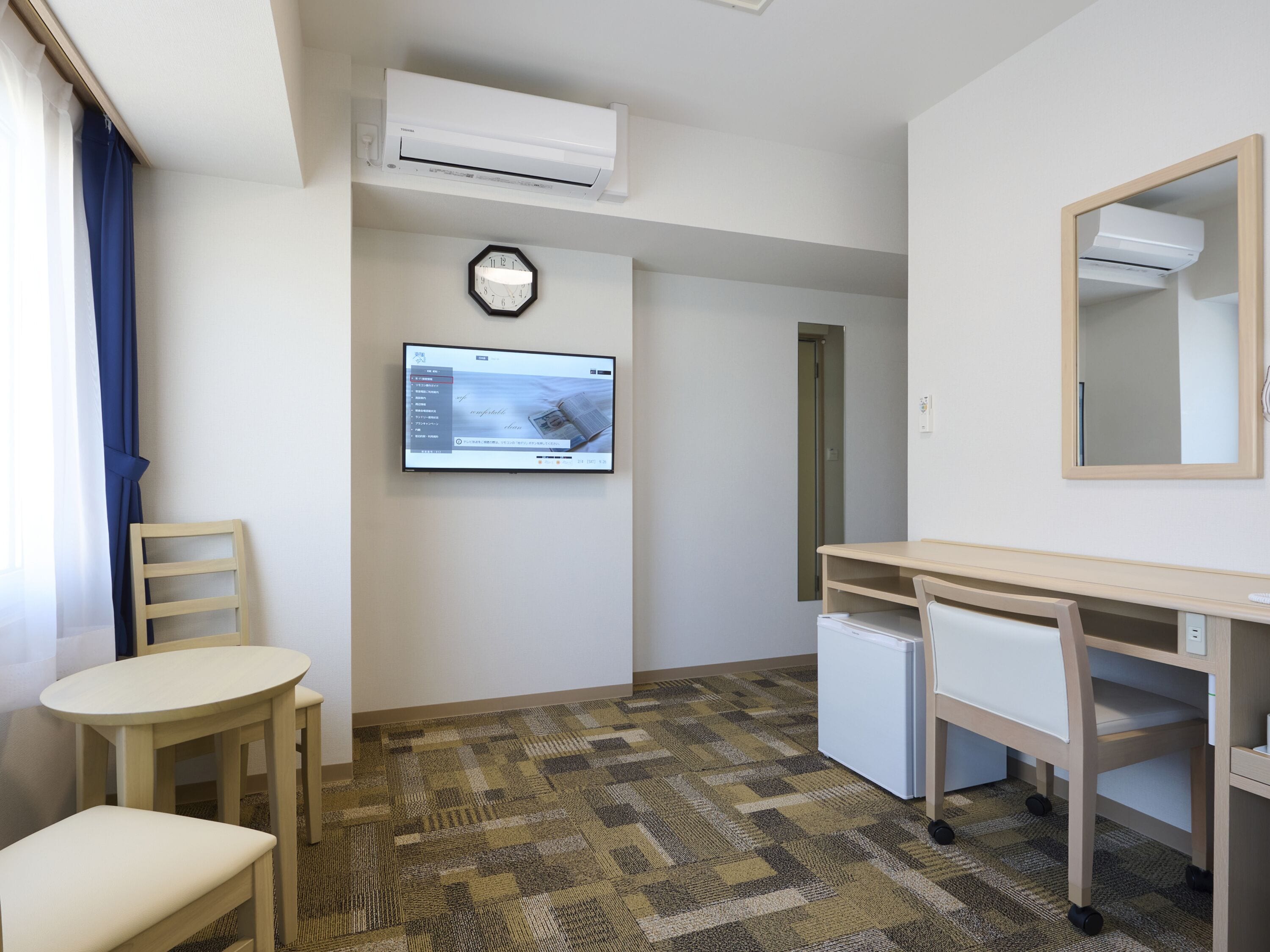 Desk, blackout drapes, iron/ironing board, free WiFi