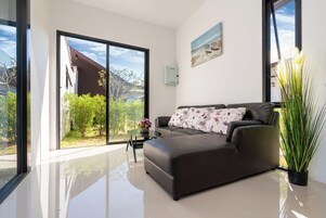 40-inch Smart TV with cable channels, printers