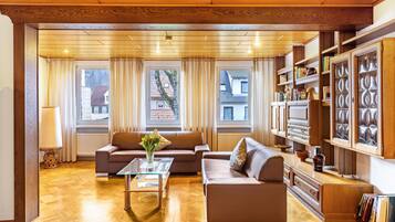 TV, DVD player, stereo