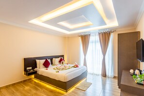 Deluxe twin room | Escritorio, espacio para trabajar con laptop y wifi gratis 