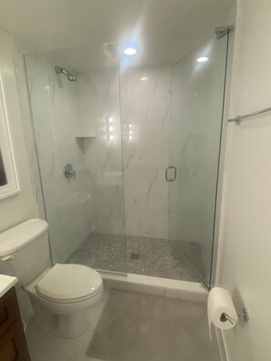 Shower, towels, soap, toilet paper - Studio House in Prime Location - close to Siesta Key Beach and Downtown (Sarasota)