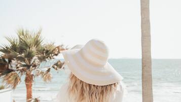 En la playa