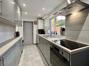 Microwave, oven, coffee/tea maker, eco-friendly cleaning products
