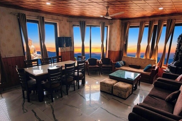 Casa Arhan Luxury 4BHK Penthouse| Valley | Living area | 32-inch flat-screen TV with cable channels