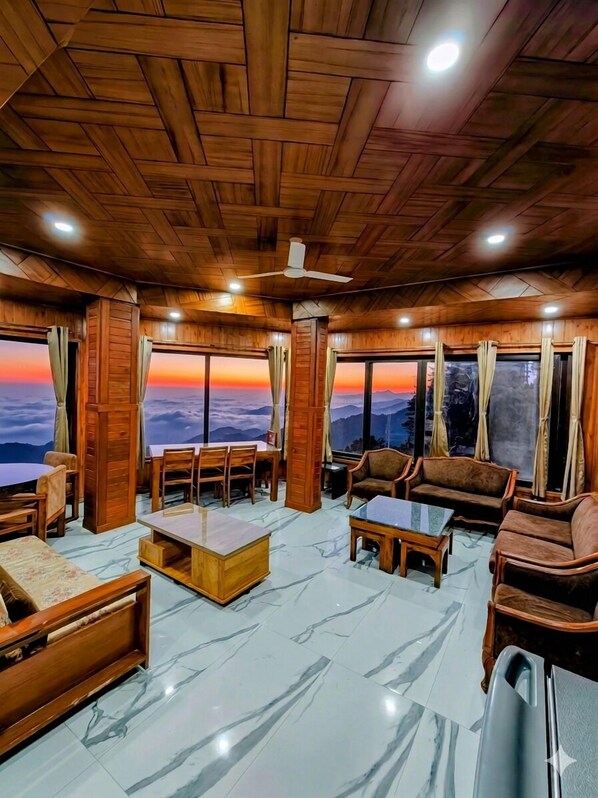 Casa Arhan Luxury Penthouse 7BHK w/ Roof | Living area | 32-inch flat-screen TV with cable channels