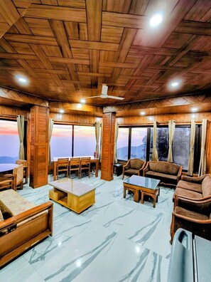 Casa Arhan Luxury Penthouse 7BHK w/ Roof | Living area | 32-inch flat-screen TV with cable channels