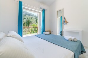 1 bedroom, iron/ironing board, free WiFi, bed sheets - Apartment 'Doliva Chris' with Private Pool, Mountain View, Wi-Fi, and Air Conditioning (Corfu)