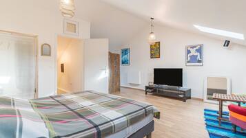 3 slaapkamers, een strijkplank/strijkijzer, gratis wifi, beddengoed