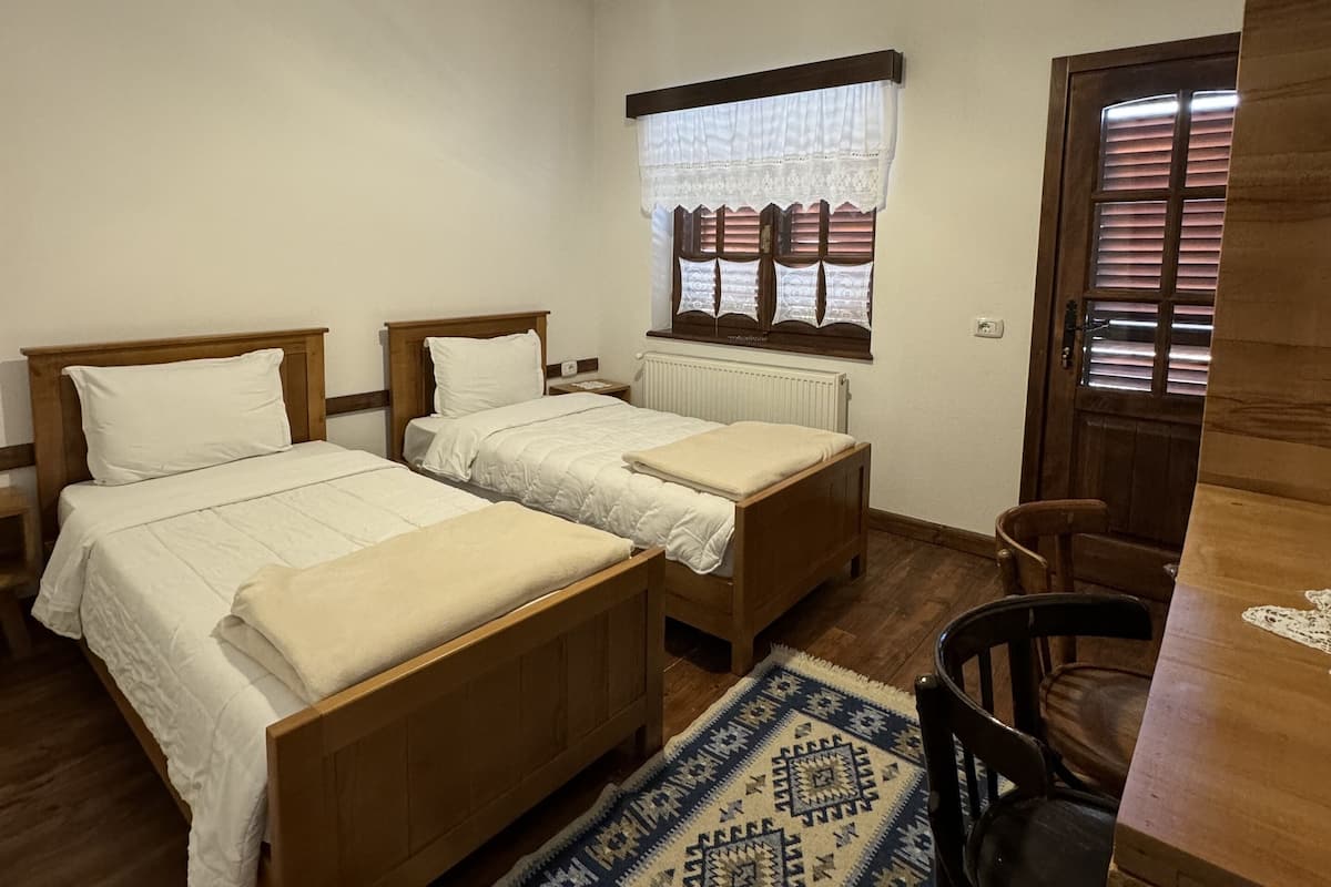 Habitación clásica con 2 camas individuales | Escritorio, espacio para trabajar con laptop y wifi gratis