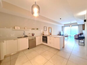 Apartment, 2 Bedrooms, Balcony | Private kitchen | Fridge, microwave, oven, stovetop - Jaffa Gem - By Beach Apartments TLV (Tel Aviv)