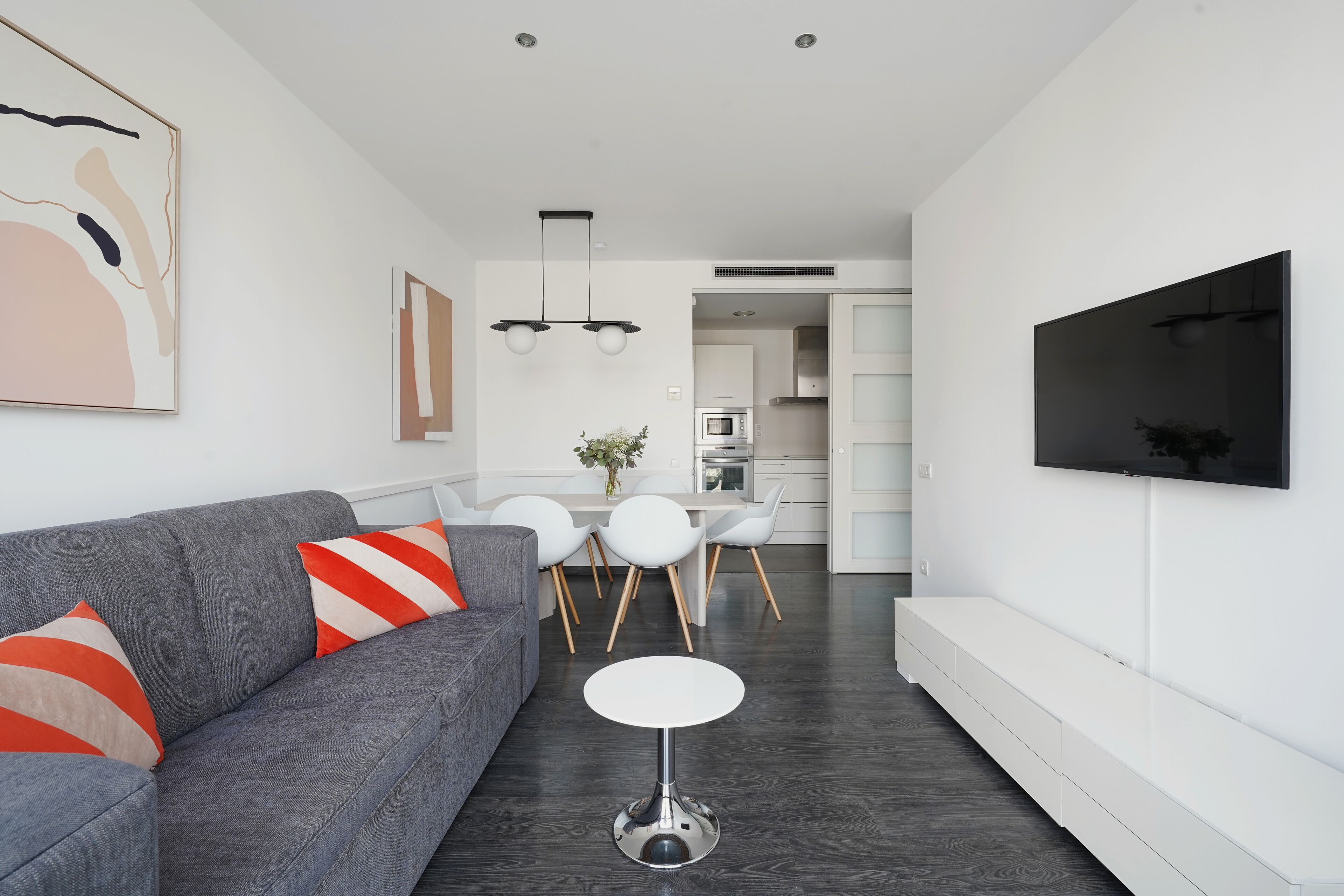 2 Bedroom Apartment with Sofa Bed | Living area | 43-inch Smart TV with digital channels