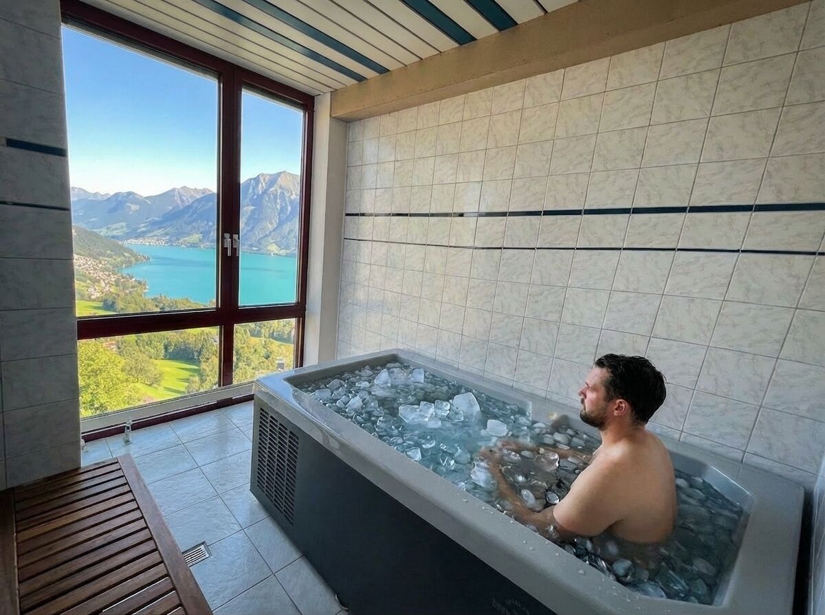 Een sauna, massage- en behandelingsruimtes