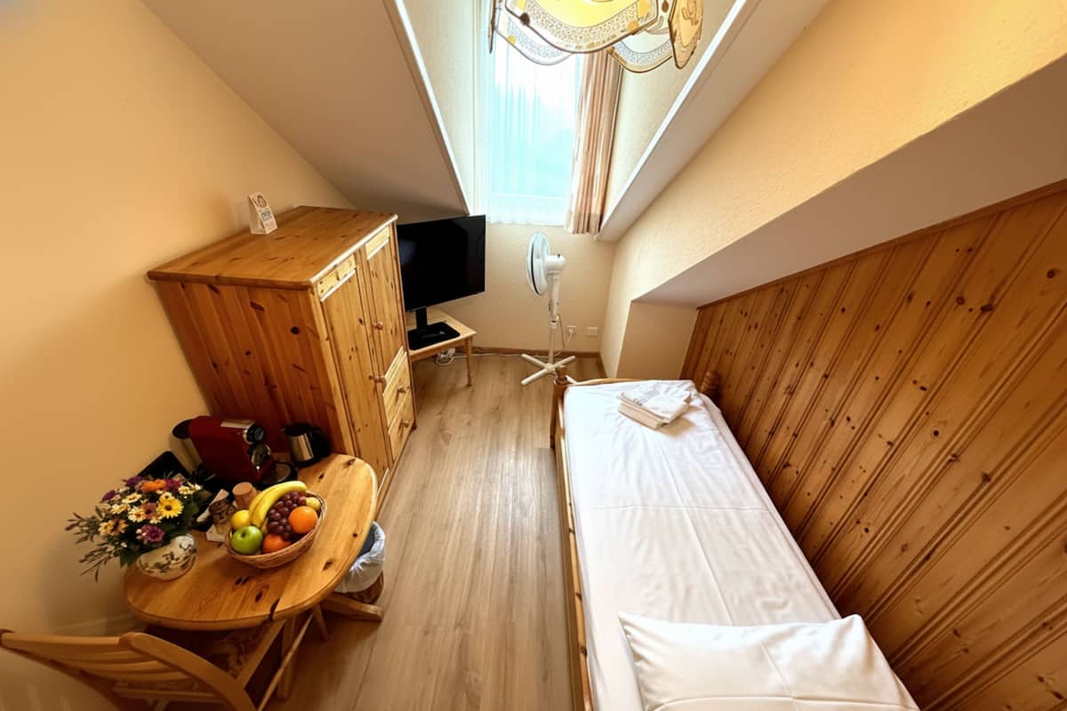 Basic Single Room | 1 bilik tidur, cadar kapas Mesir, peralatan tempat tidur premium