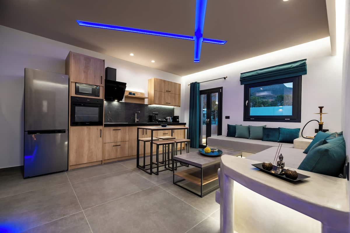 1 slaapkamer, een minibar, individueel gedecoreerd