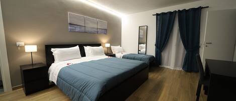 Individually decorated, desk, laptop workspace, free WiFi