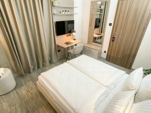 Junior-Suite | Zimmersafe, individuell dekoriert, individuell eingerichtet