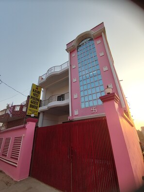 Front of property - evening/night - Kashi Nest (Varanasi)