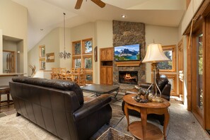 Smart TV, chimenea