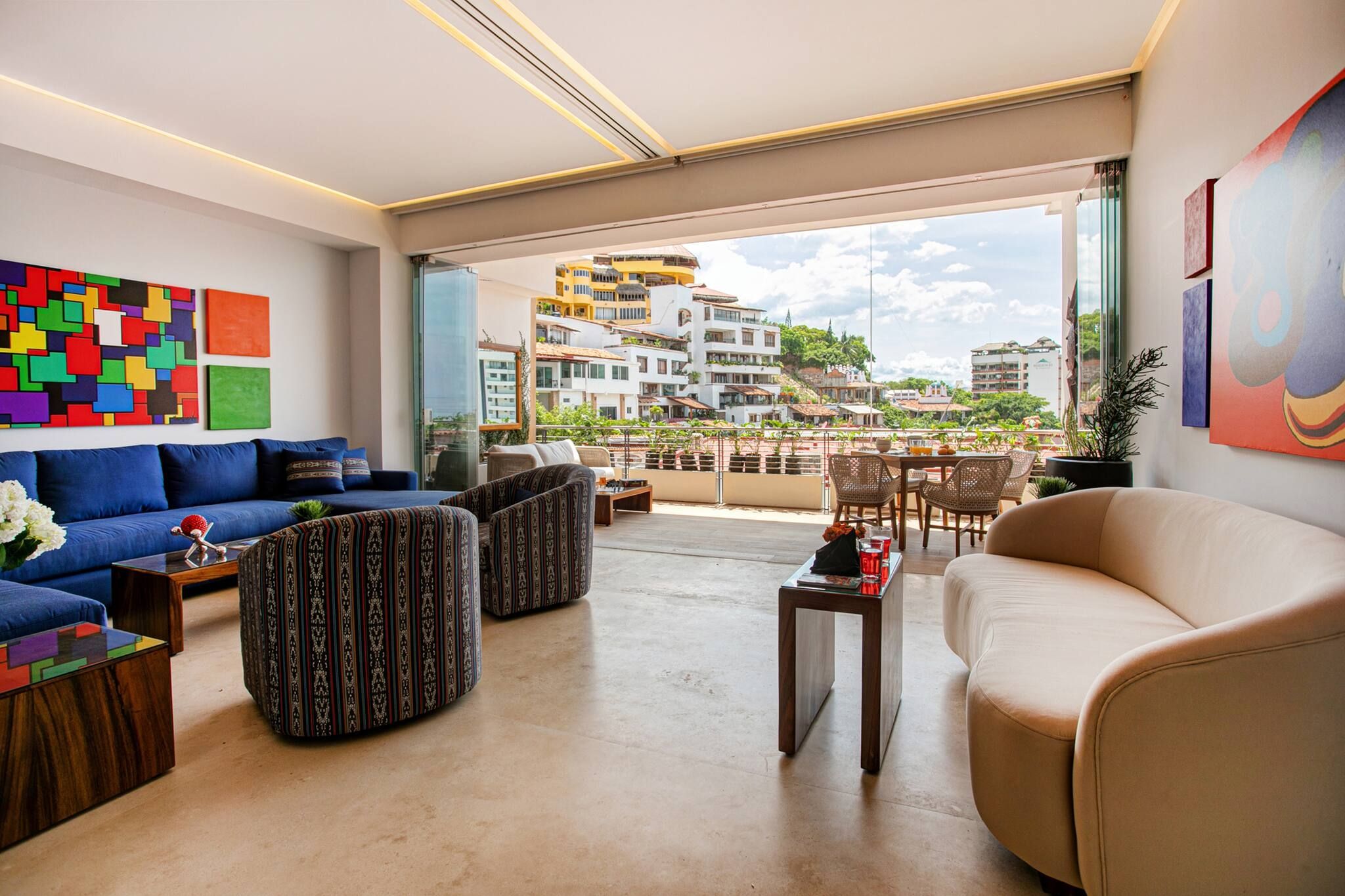 View from the spacious and comfortable living room