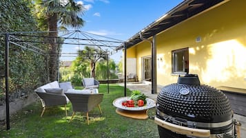 Villa familiare, 3 camere da letto, microonde, lato montagna (Ca' Lidia) | Terrazza/patio