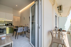 Living area - Neaira city apartment near the beach (Chania)