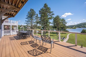 Outdoor dining - Chic Lakefront Retreat w/ Dock, Hot Tub & Fire Pit (McHenry)