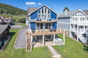 Exterior - Chic Lakefront Retreat w/ Dock, Hot Tub & Fire Pit (McHenry)