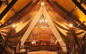 Luxury Cabin, Jetted Tub, Mountain View | 1 bedroom, premium bedding, individually decorated
