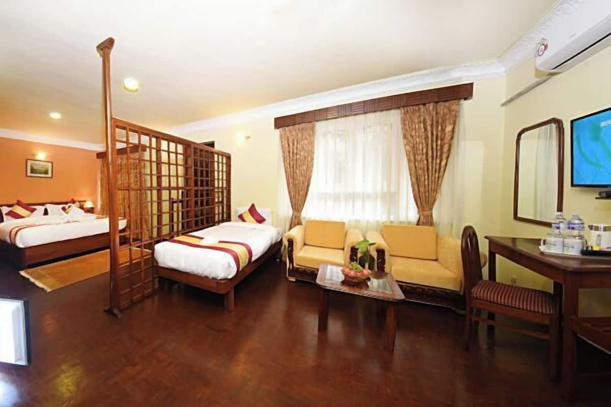 Hochwertige Bettwaren, Schreibtisch, kostenloses WLAN, Bettwäsche