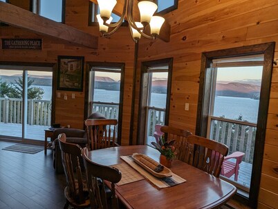Beautiful, two-story chalet with spectacular views of Bonne Bay & Gros Morne!
