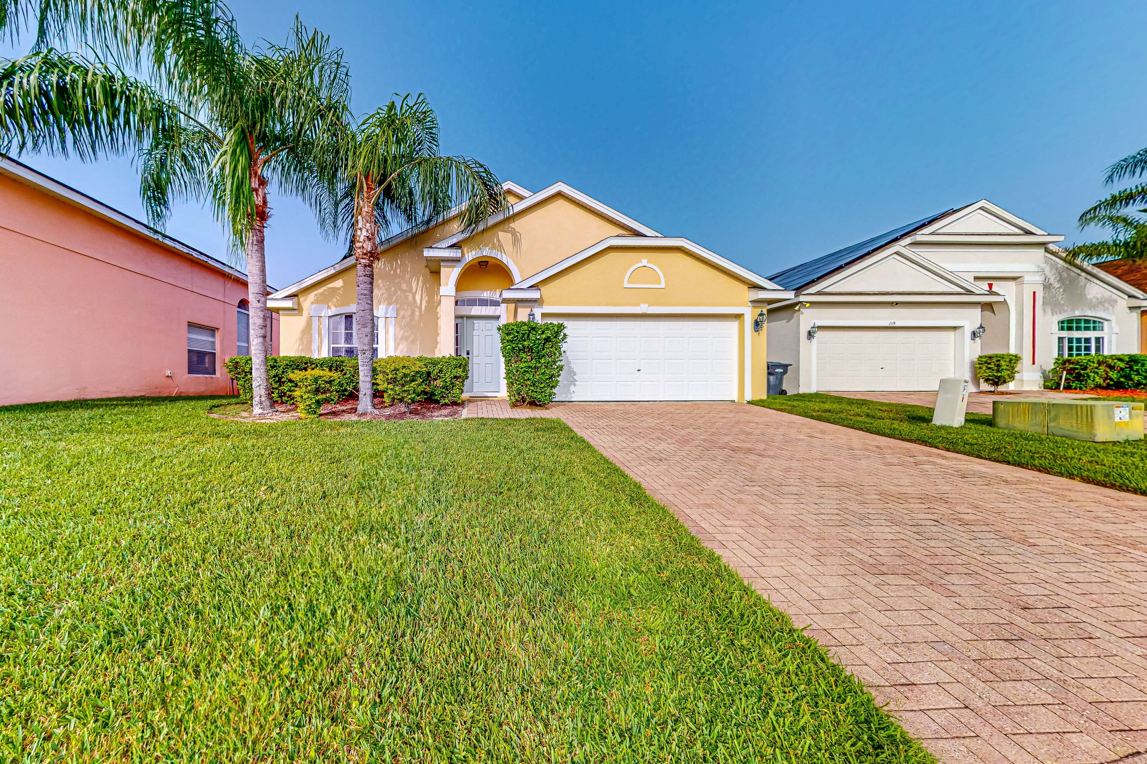 Single-story home with private pool, AC, & W/D - near Posner Park & Disney