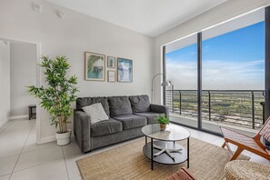 Apartment | Living area - Modern Downtown Doral One-Bedroom Apt (Miami)