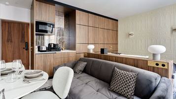 Departamento Confort (Pelican 9) | Área de sala de estar