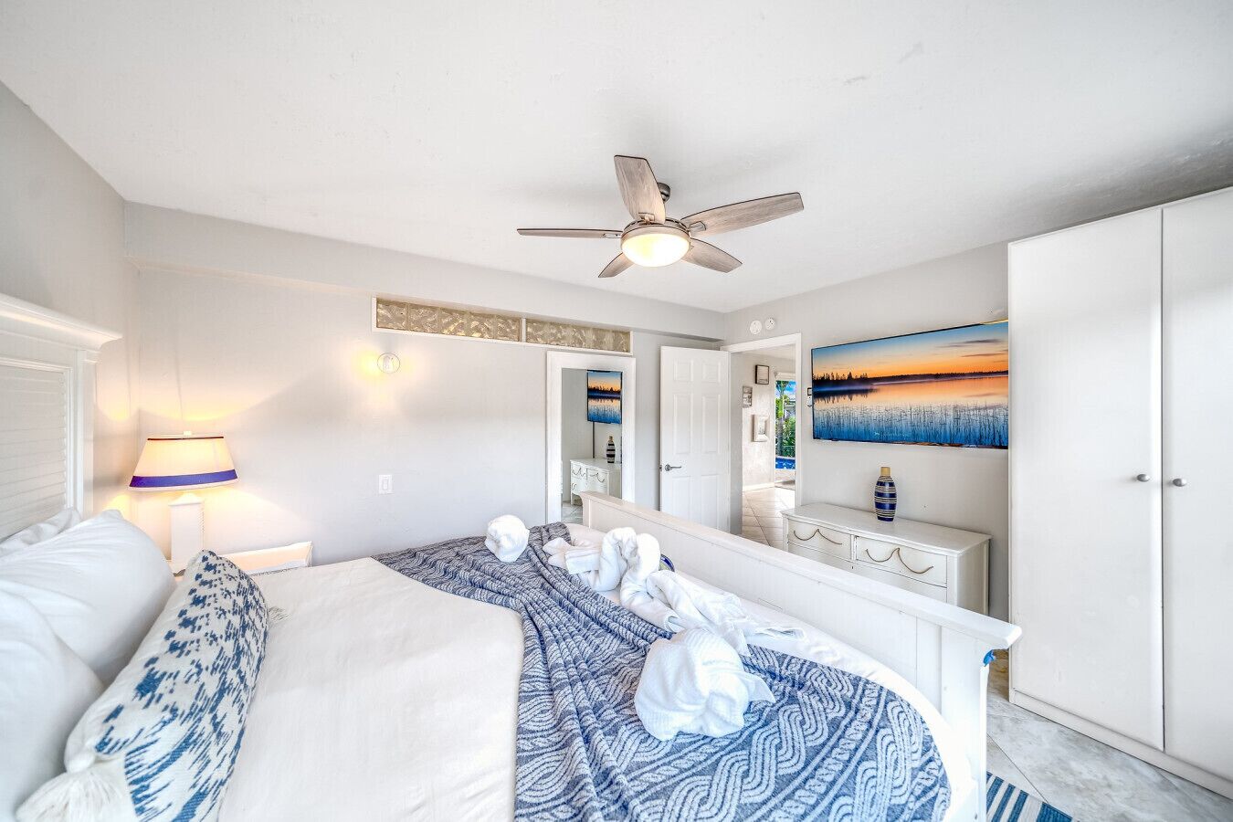 Desk, iron/ironing board, travel crib, free WiFi