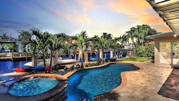 Et oppvarmet basseng