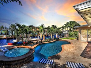 A heated pool