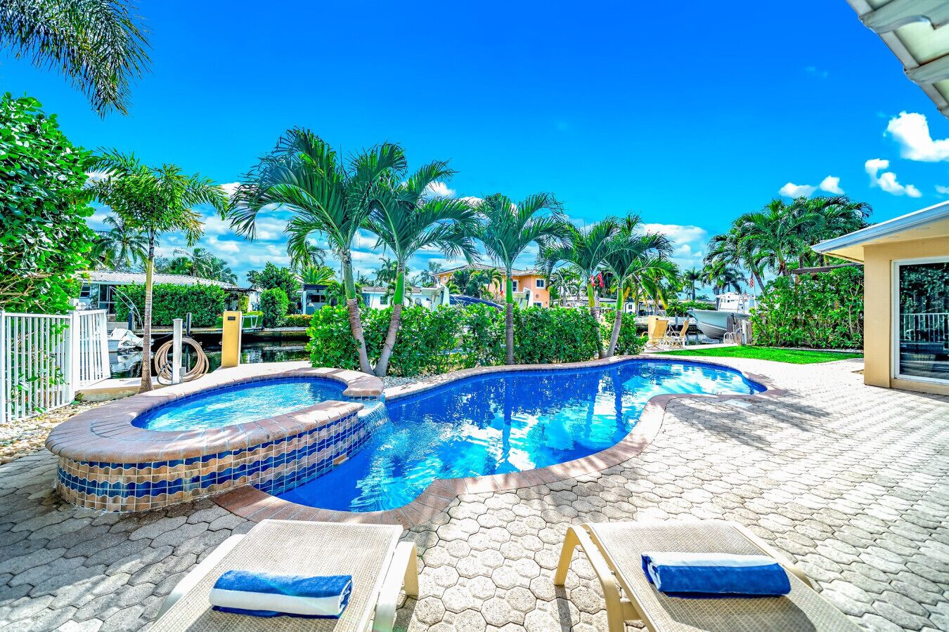 Una piscina riscaldata