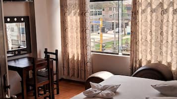 Habitación individual panorámica, 1 cama de matrimonio | Escritorio y wifi gratis