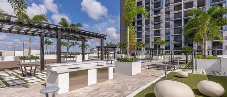 Blick von der Unterkunft