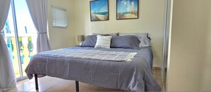 2 bedrooms, iron/ironing board, free WiFi, bed sheets - Beach access condo in the heart of Rincón. Short walk to town.  (Rincón)
