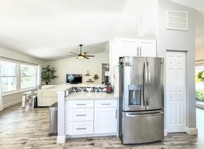 Fridge, microwave, oven, stovetop - Shore & More — 5BR home in the Heart of It All (Delray Beach)