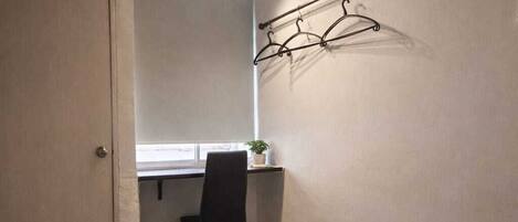 Blackout curtains, free WiFi, bed sheets