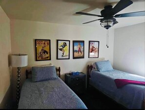 3 slaapkamers, een strijkplank/strijkijzer, wifi, beddengoed