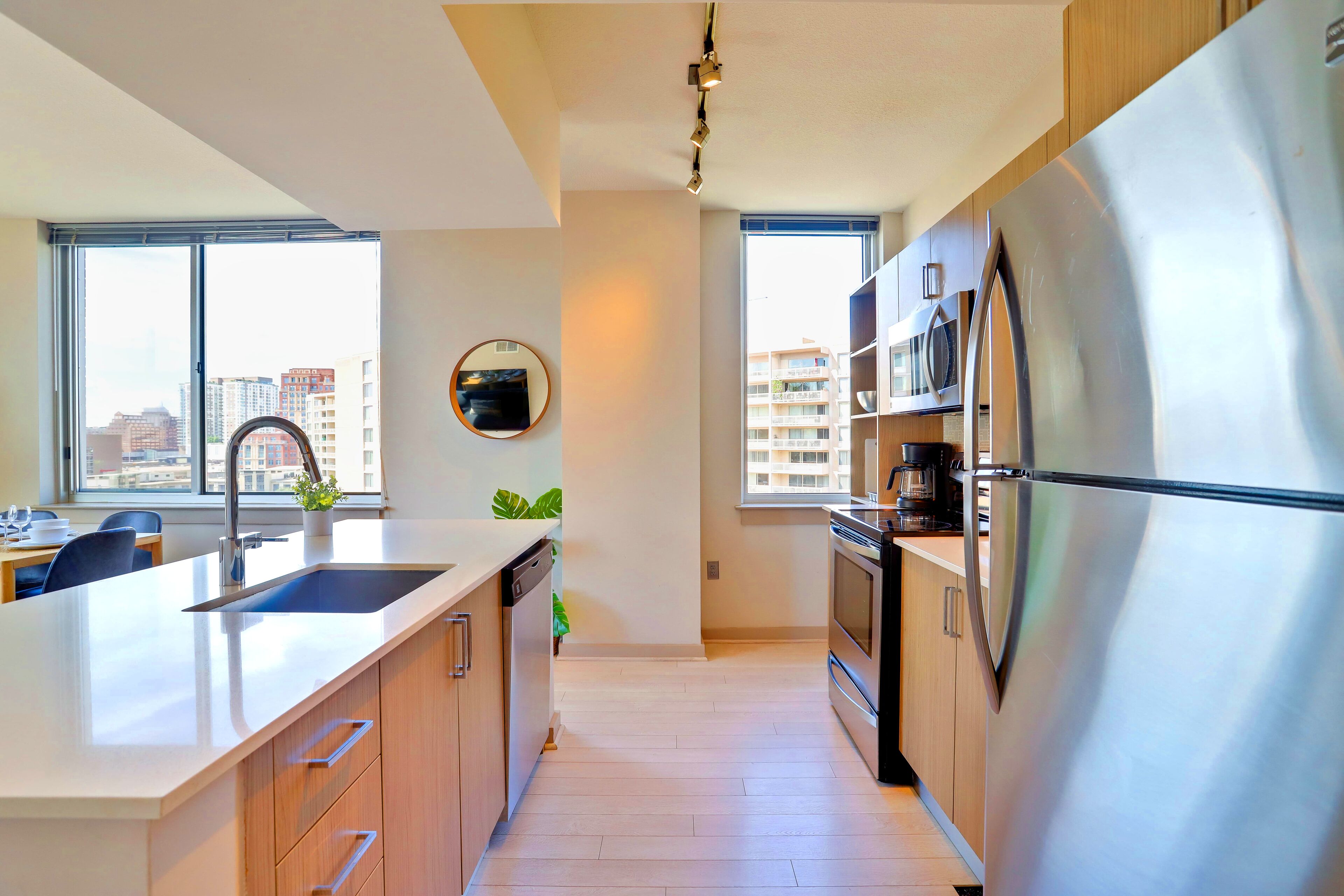 Apartament Comfort, 2 dormitoris | Cuina privada | Frigorífic, microones, forn i cafetera i tetera 