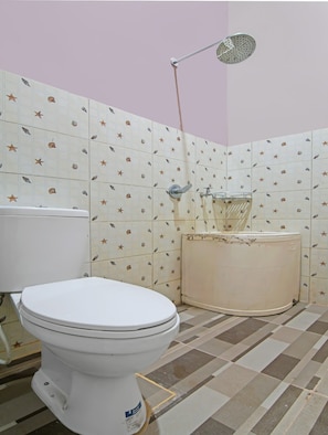 Economy Double Room | Bathroom | Shower, soap