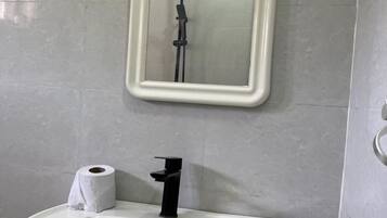 Towels, soap, toilet paper