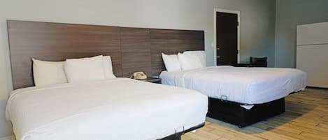 Room, 2 Queen Beds, Non Smoking | 1 bedroom, iron/ironing board, free WiFi, bed sheets