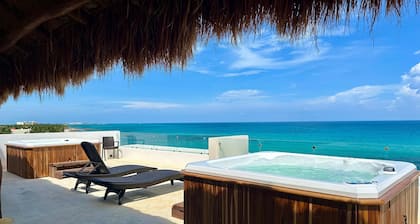 Angelina 28 Beachfront and Family Apartments - Modern and Relaxing Long Stays (20 min from Cancun Airport)